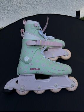 Impala Women's Pastel Green and Pink Inline Skates